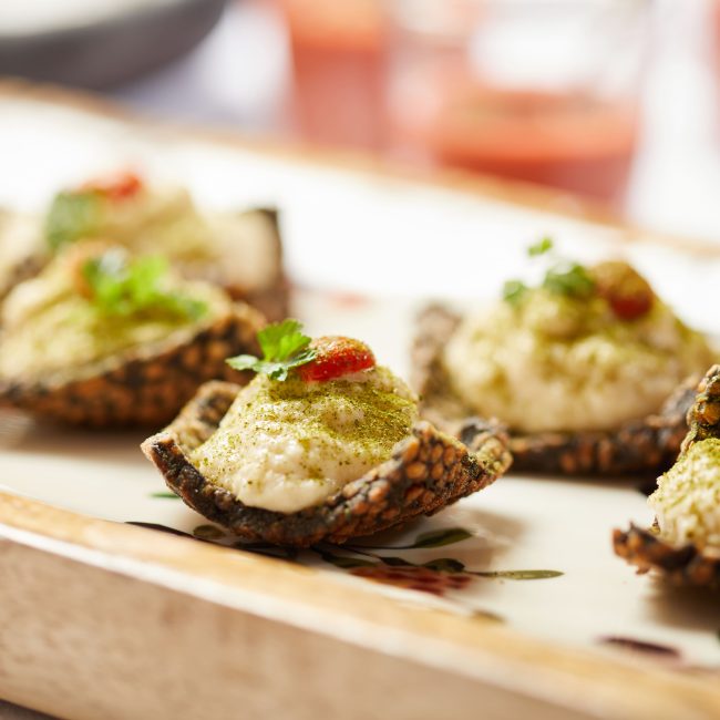 jardin-events-Brandada-de-bacalao-con-crujiente-de-arroz-negro